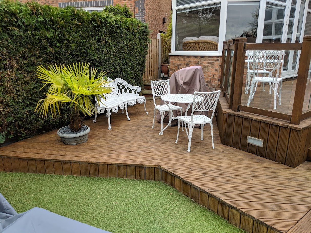 Decking and Metal Garden Furniture