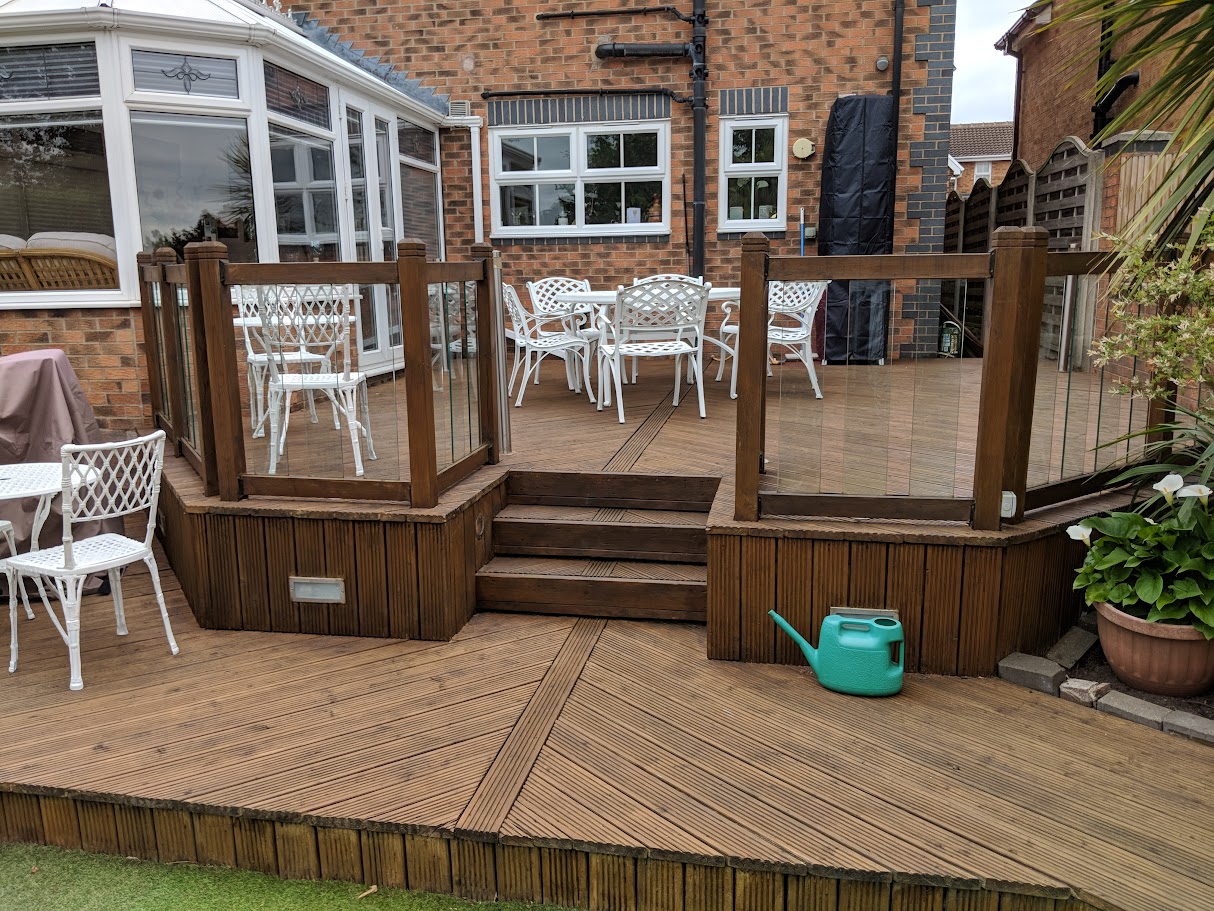 Decking and Metal Garden Furniture