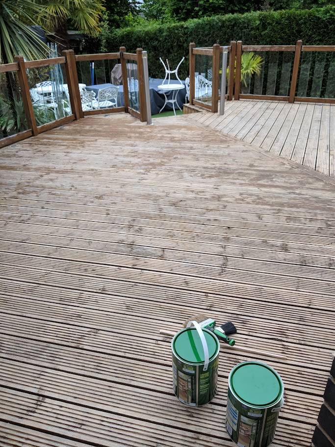 Decking and Metal Garden Furniture