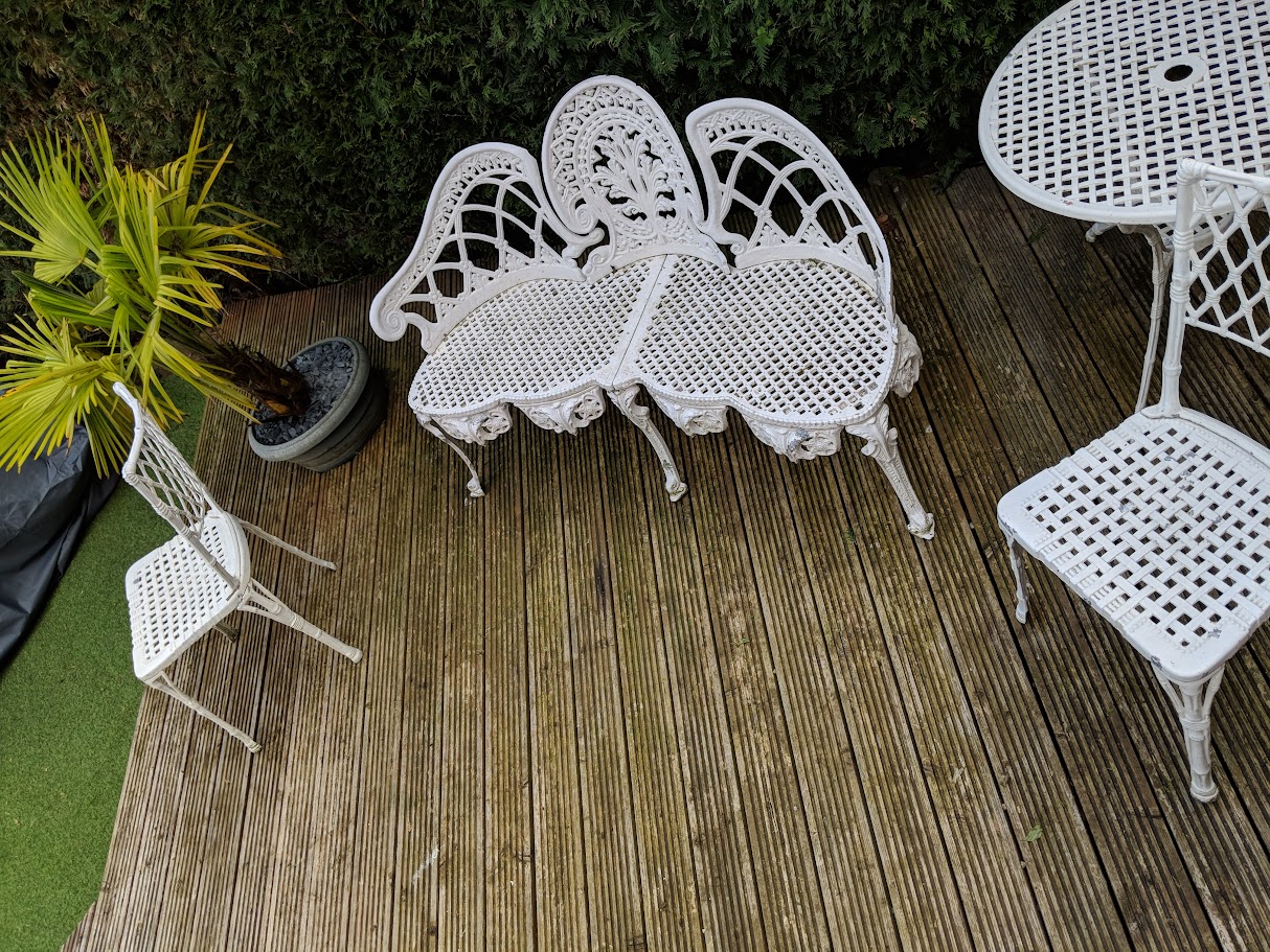 Decking and Metal Garden Furniture