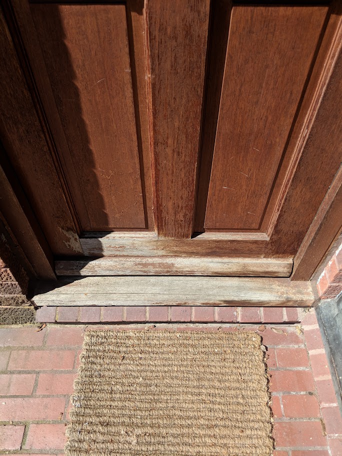 Tired old doorstep