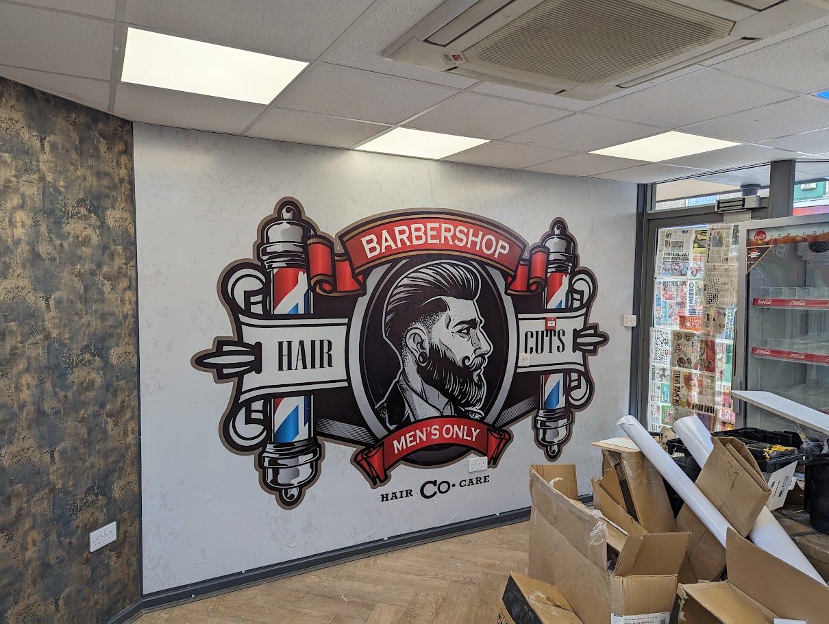 Barbers Mural Wallpaper