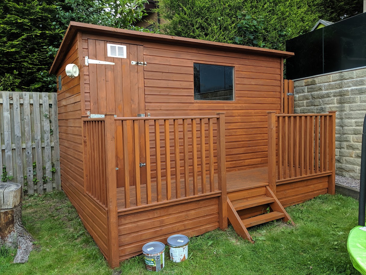 shed and decked area image